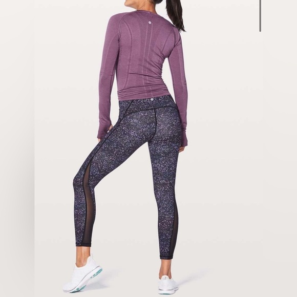 lululemon athletica Pants - Lululemon Train Times 7/8 Pant 25" Crystalline Multi / Black size 6
